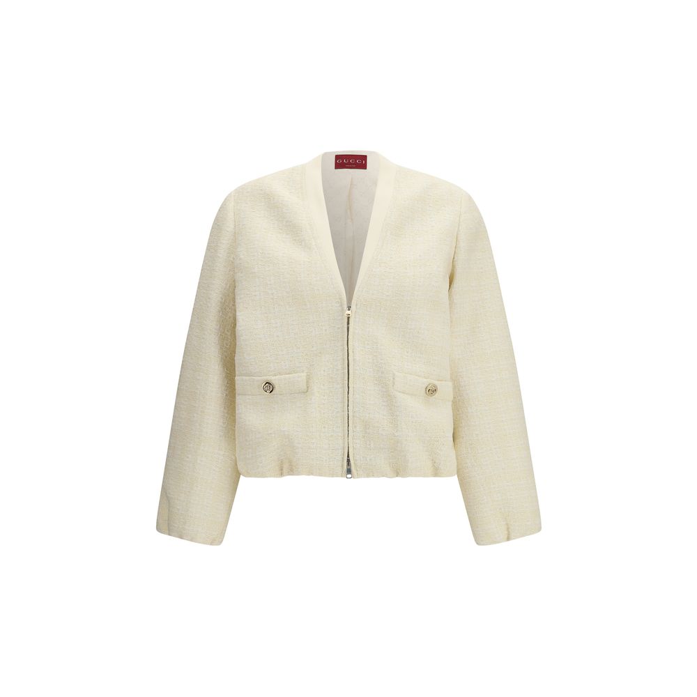 Gucci Beige Cotton Shell Jacket